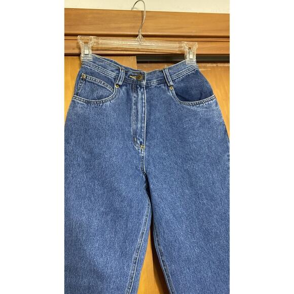 VTG Carole Little Sport Petites High Waist Blue Jeans - Size 2 - 27” Inseam 23”W - Picture 4 of 6